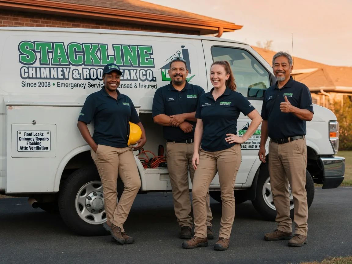 Chimney flashing repair company in Scroggins, TX